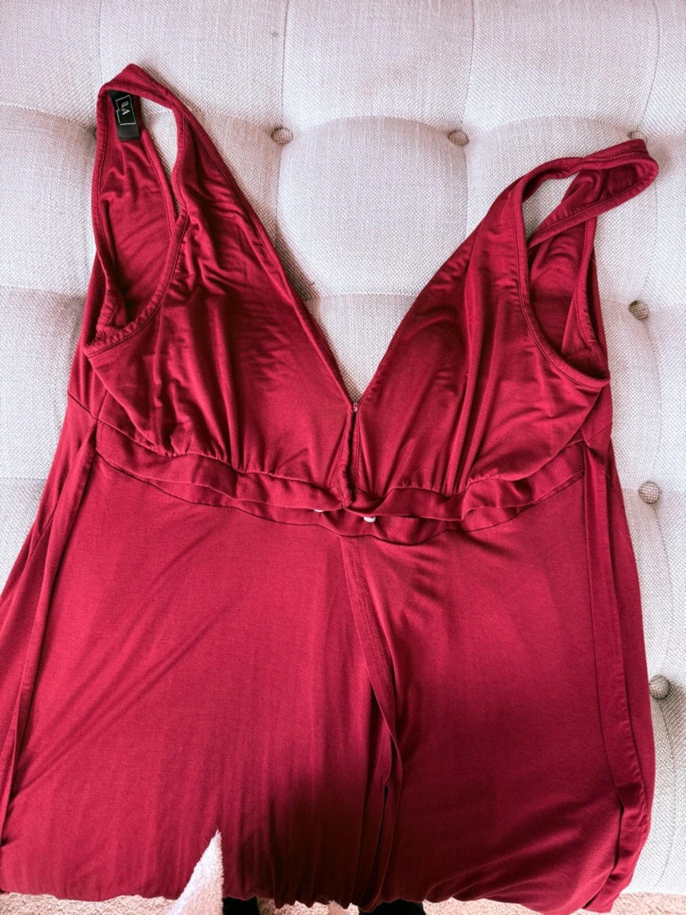 JULIET LABOR & POSTPARTUM GOWN - crimson - full figure